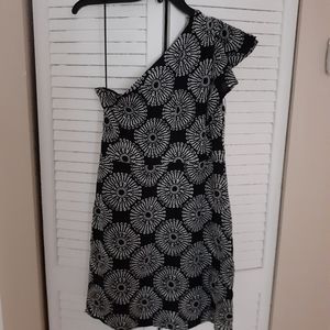 Sam Edelman embroidered  black and white dress